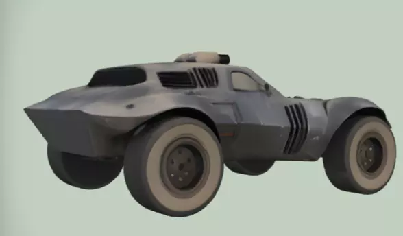 Car 1 Low-poly 3D model_12