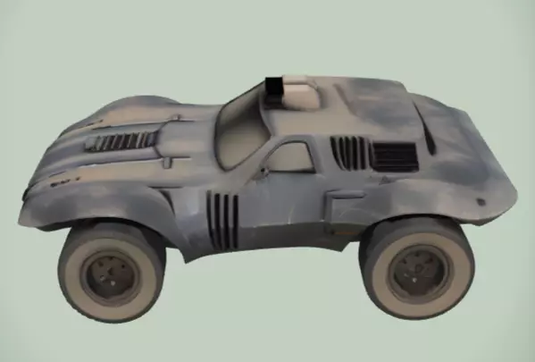 Car 1 Low-poly 3D model_10
