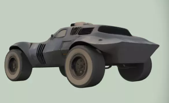 Car 1 Low-poly 3D model_11