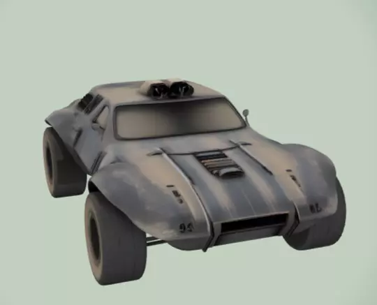 Car 1 Low-poly 3D model_7