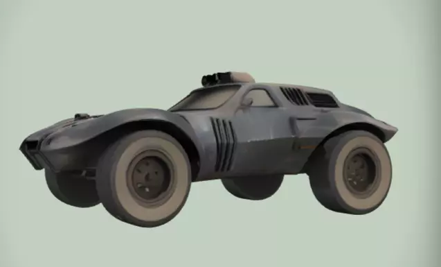 Car 1 Low-poly 3D model_9