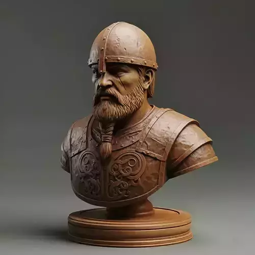 Medieval Viking Soldier Pawn Chess Piece