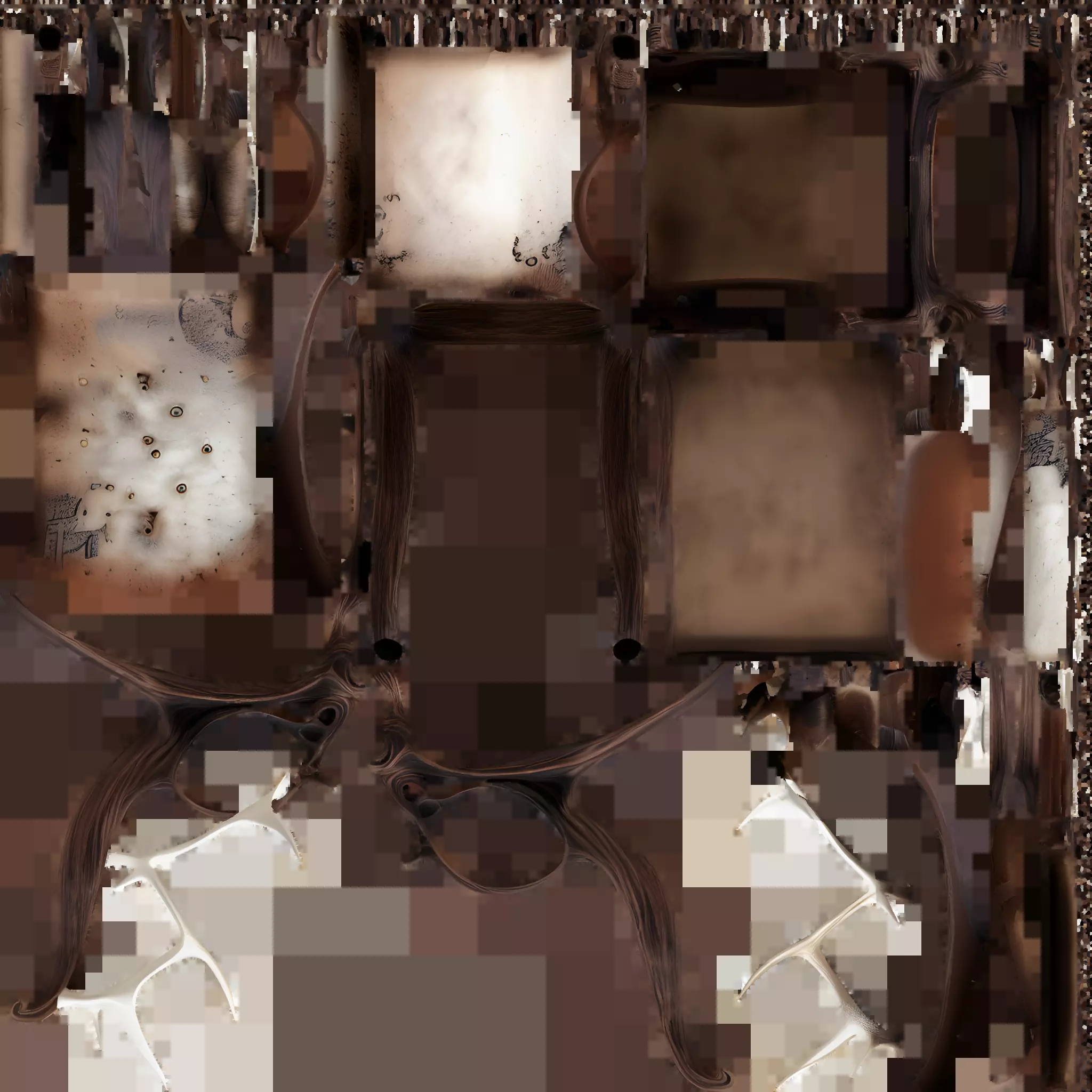 Chair 3 Low-poly 3D model_21