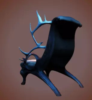 Chair 3 Low-poly 3D model_16