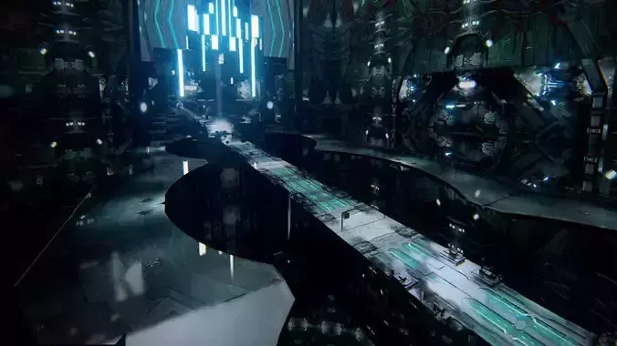 Futuristic Sci-Fi Corridor Environment