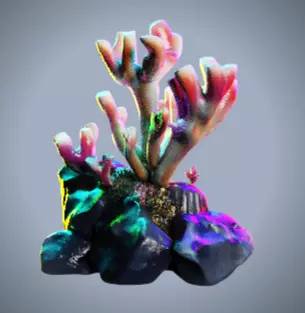 Coral 1 Free low-poly 3D model_6