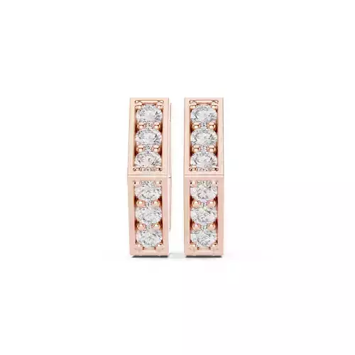 Diamond Hoops Earrings 3dm stl renders animation videos details 