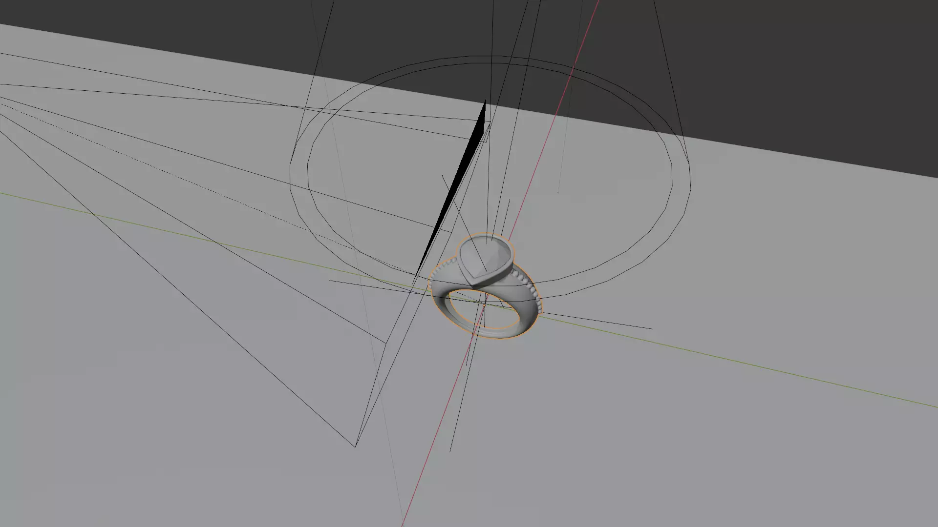 3D Diamond Ring Model US Size 7 Print Ready 3D print model_6