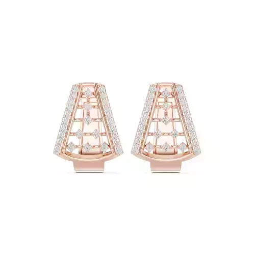 Diamond Hoops Earrings 3dm stl renders animation videos details 