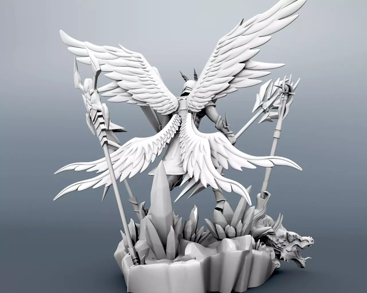 Dark Wizard Mu Online 3D print model_4