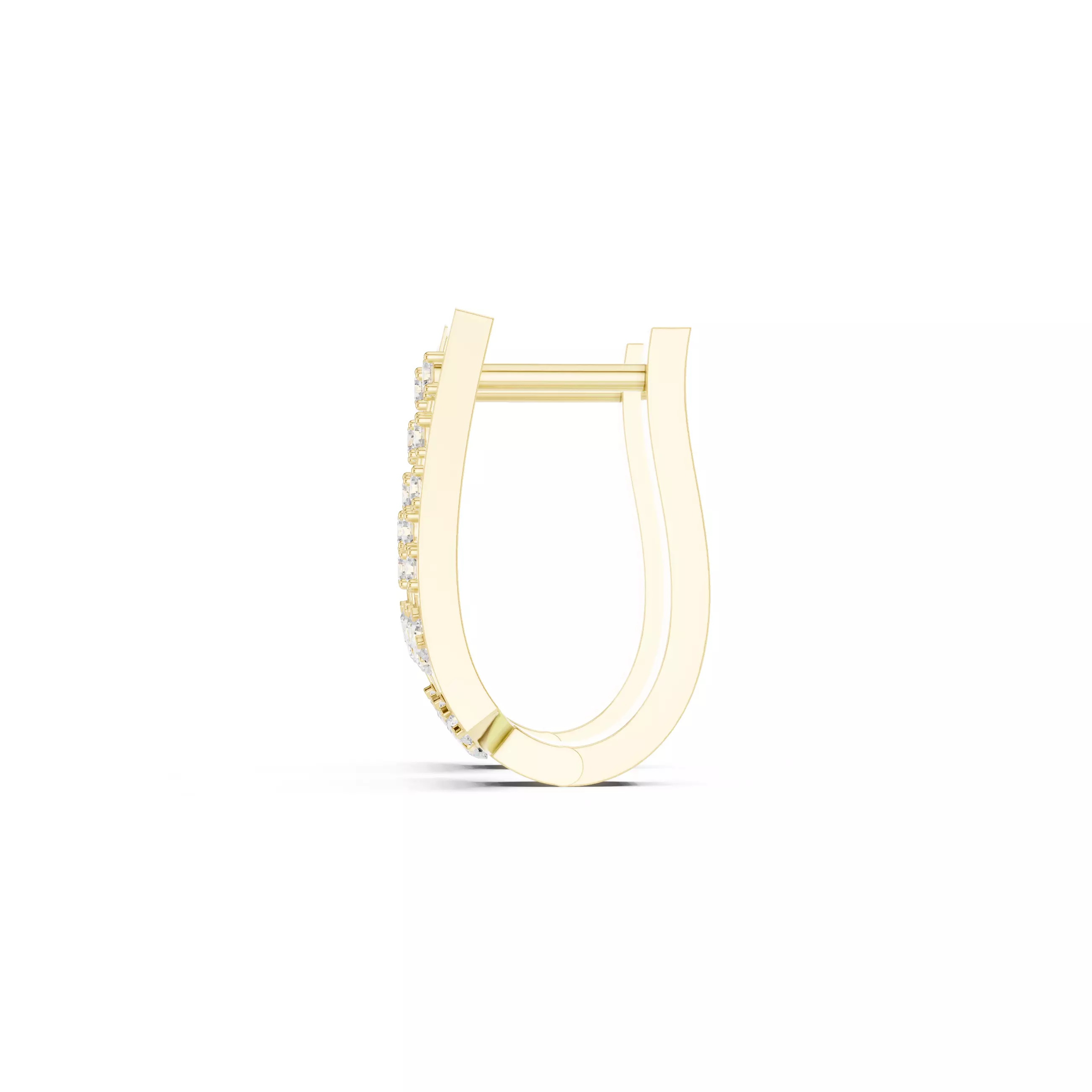 Diamond Hoops Earrings 3dm stl renders animation videos details  3D print model_13