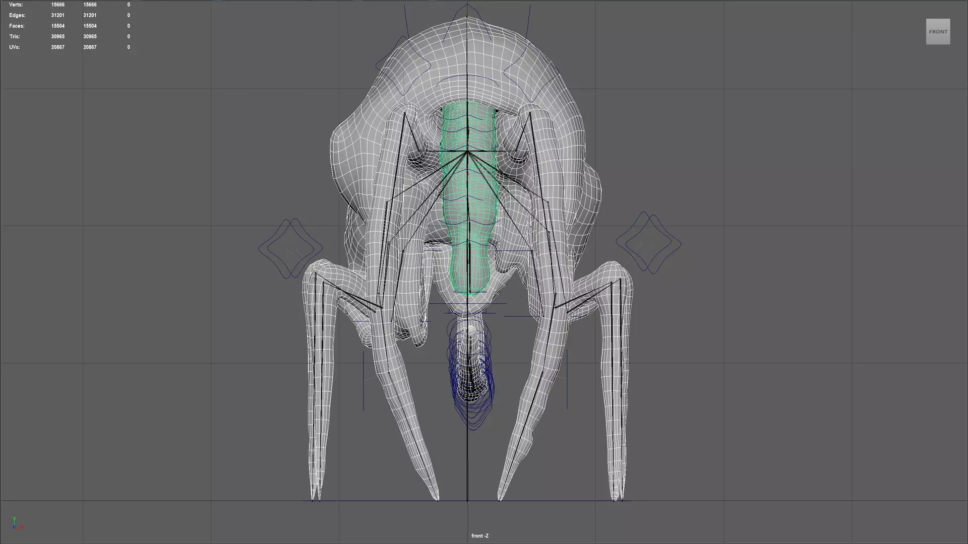 Mutant biomutant Monster 9 Low-poly 3D model_5