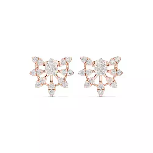 Diamond Studs Earrings 3dm stl renders animation videos details  3D print model