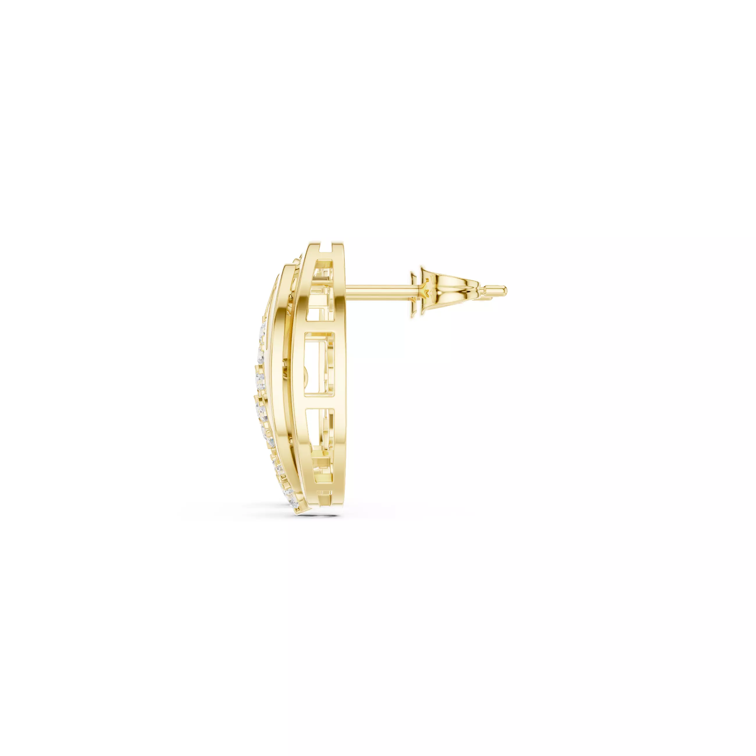 Diamond Studs Earrings 3dm stl renders animation videos details  3D print model_12