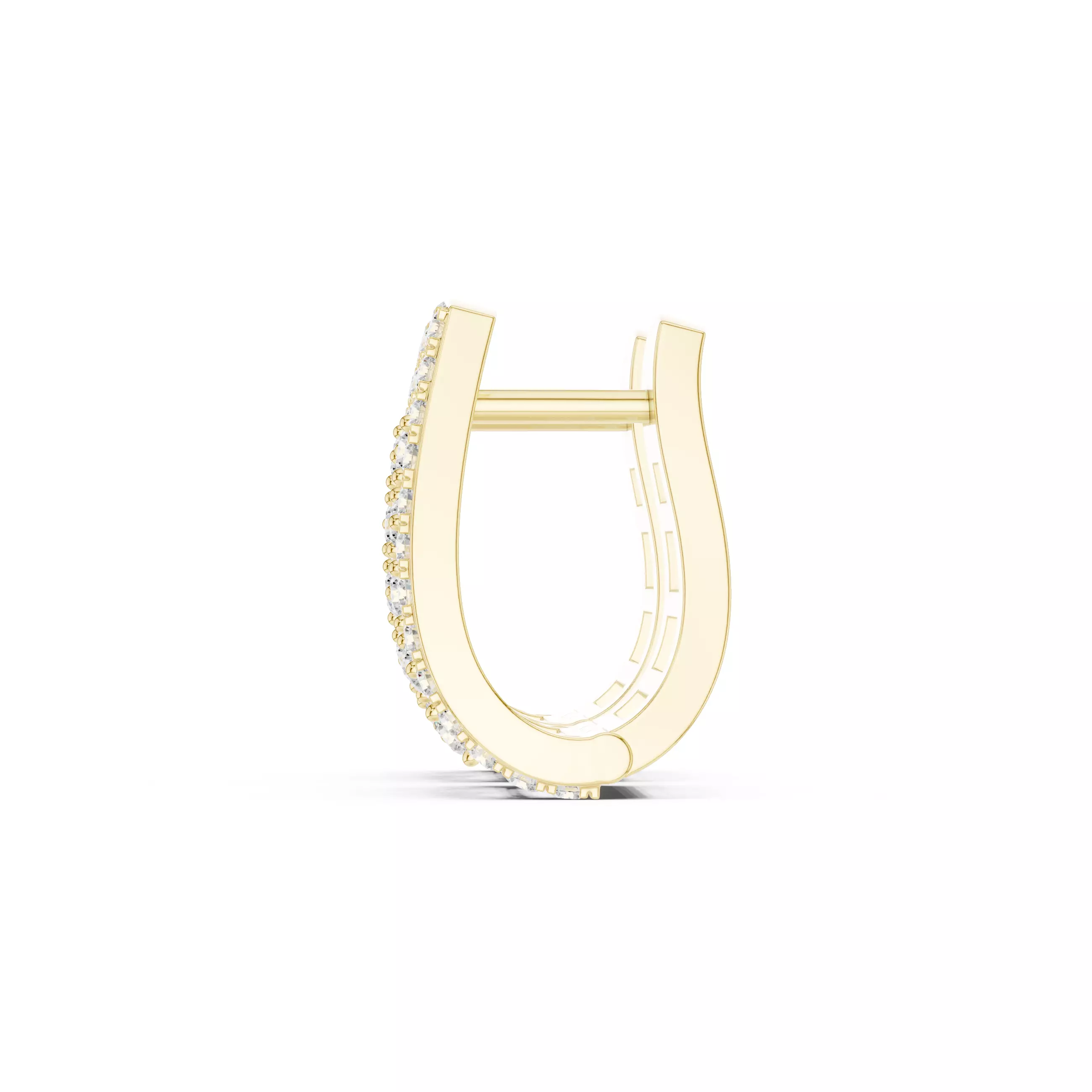 Diamond Hoops Earrings 3dm stl renders animation videos details  3D print model_12