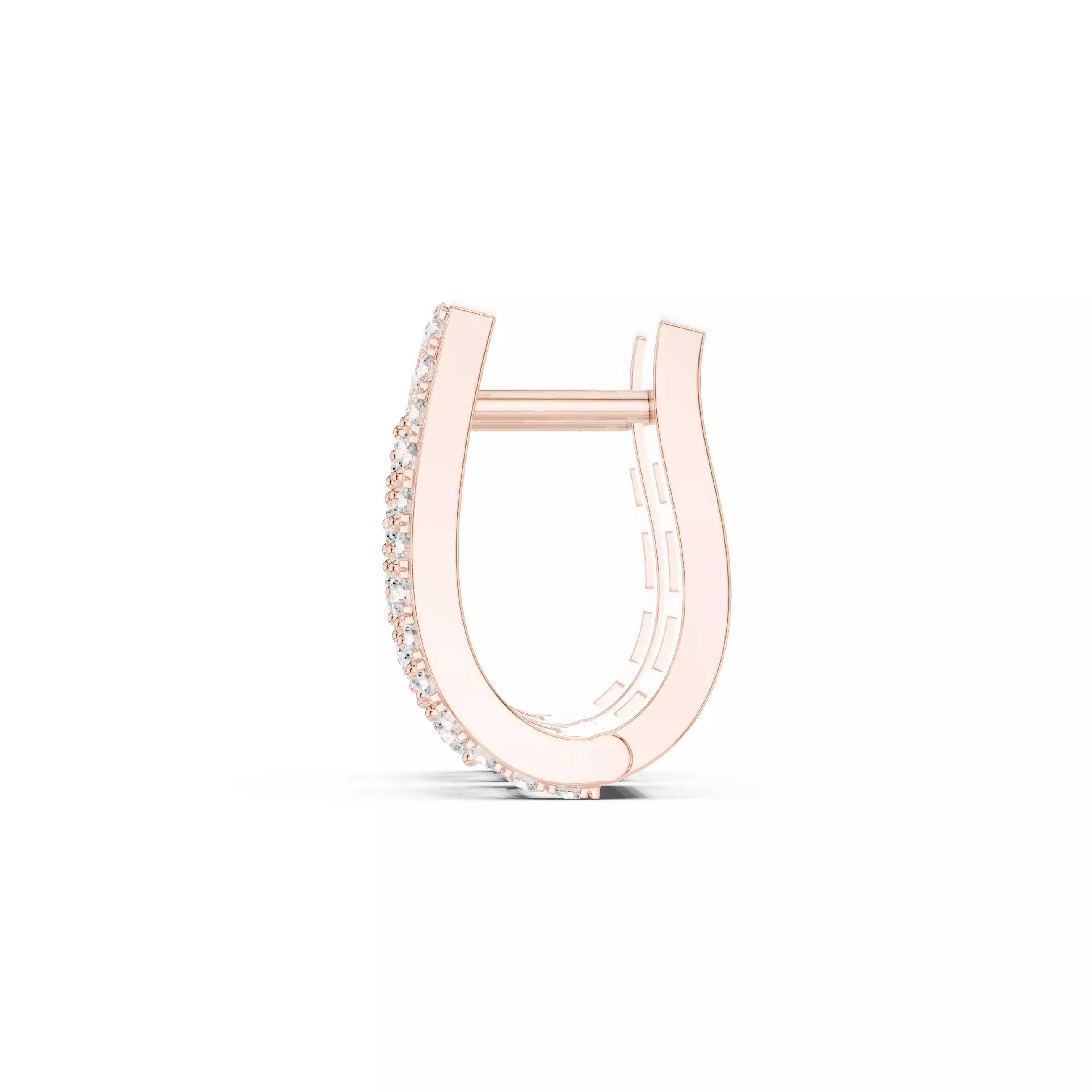 Diamond Hoops Earrings 3dm stl renders animation videos details  3D print model_5