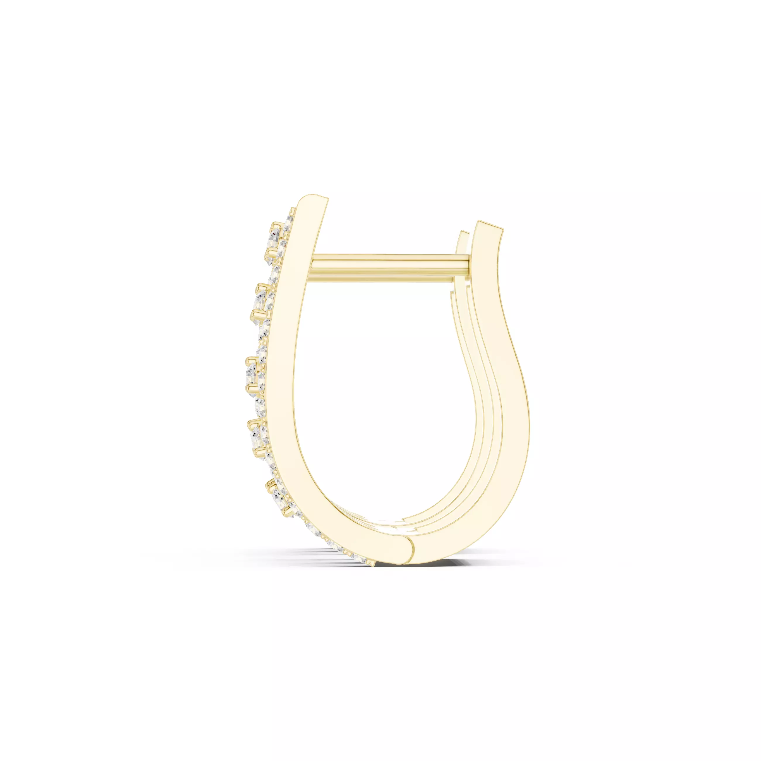 Diamond Hoops Earrings 3dm stl renders animation videos details  3D print model_12