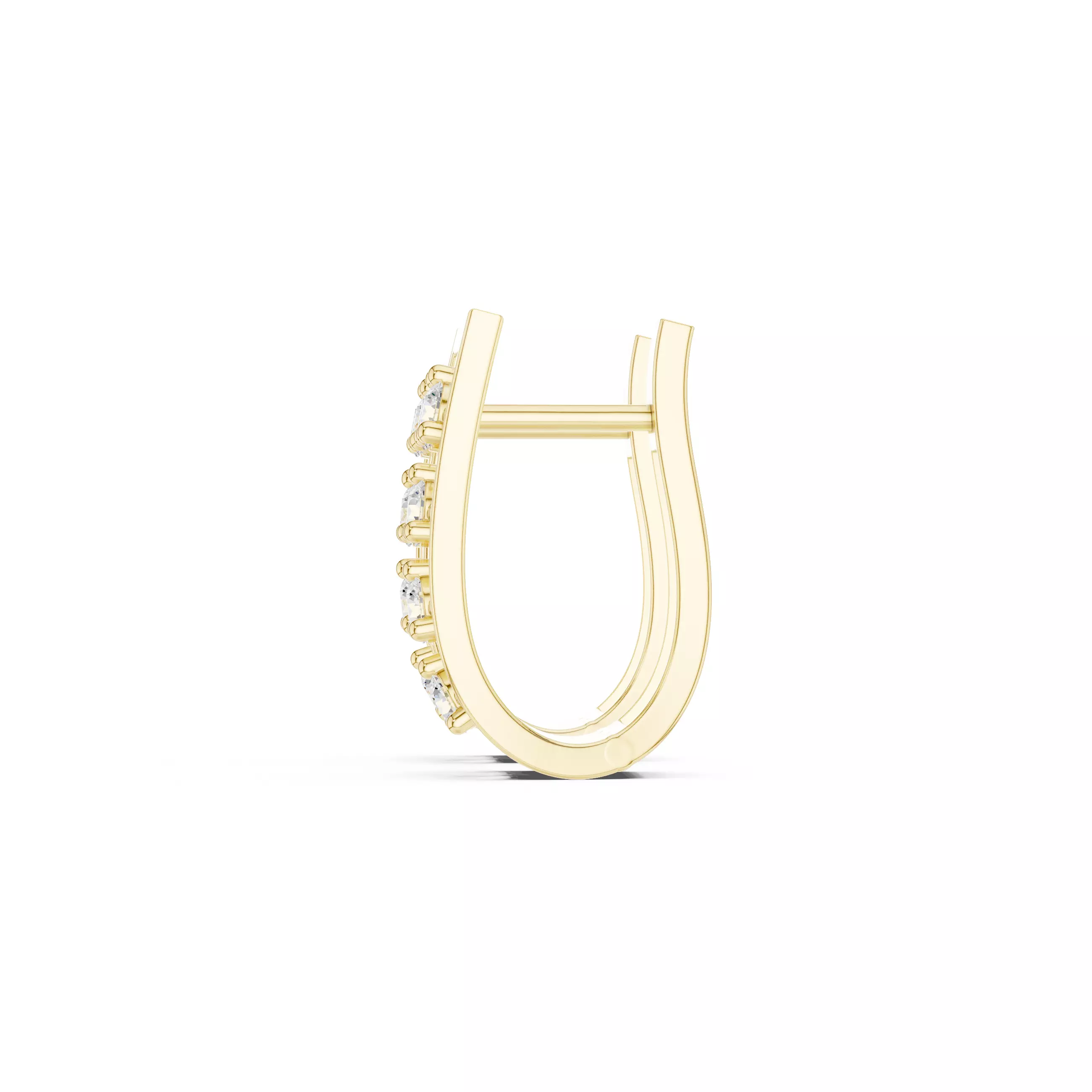 Diamond Hoops Earrings 3dm stl renders animation videos details  3D print model_12
