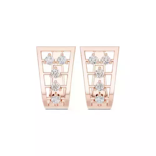 Diamond Hoops Earrings 3dm stl renders animation videos details  3D print model