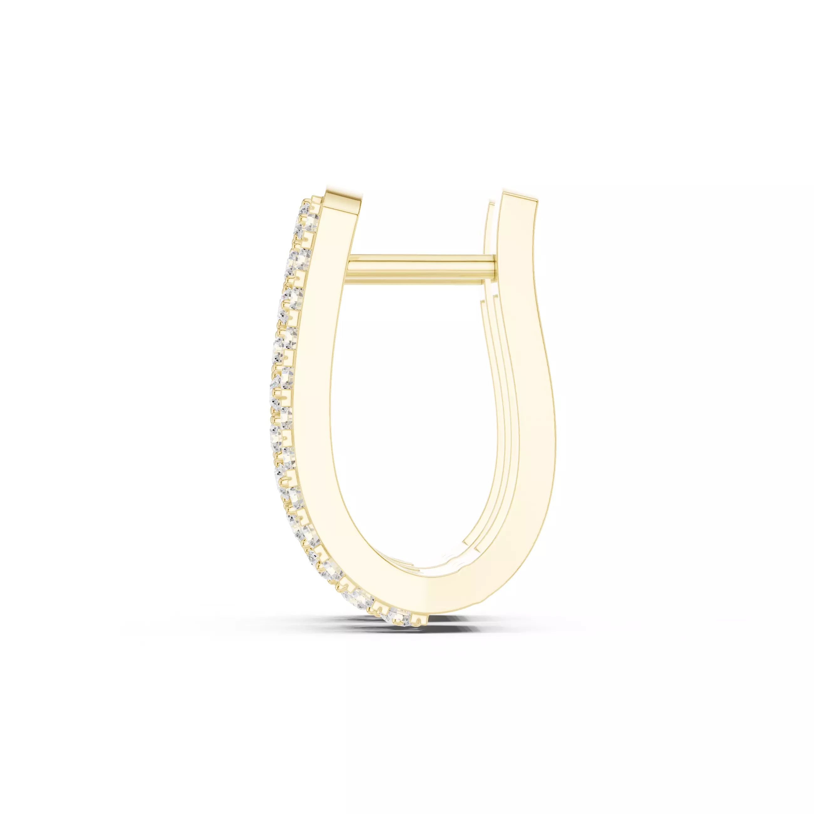 Diamond Hoops Earrings 3dm stl renders animation videos details  3D print model_12