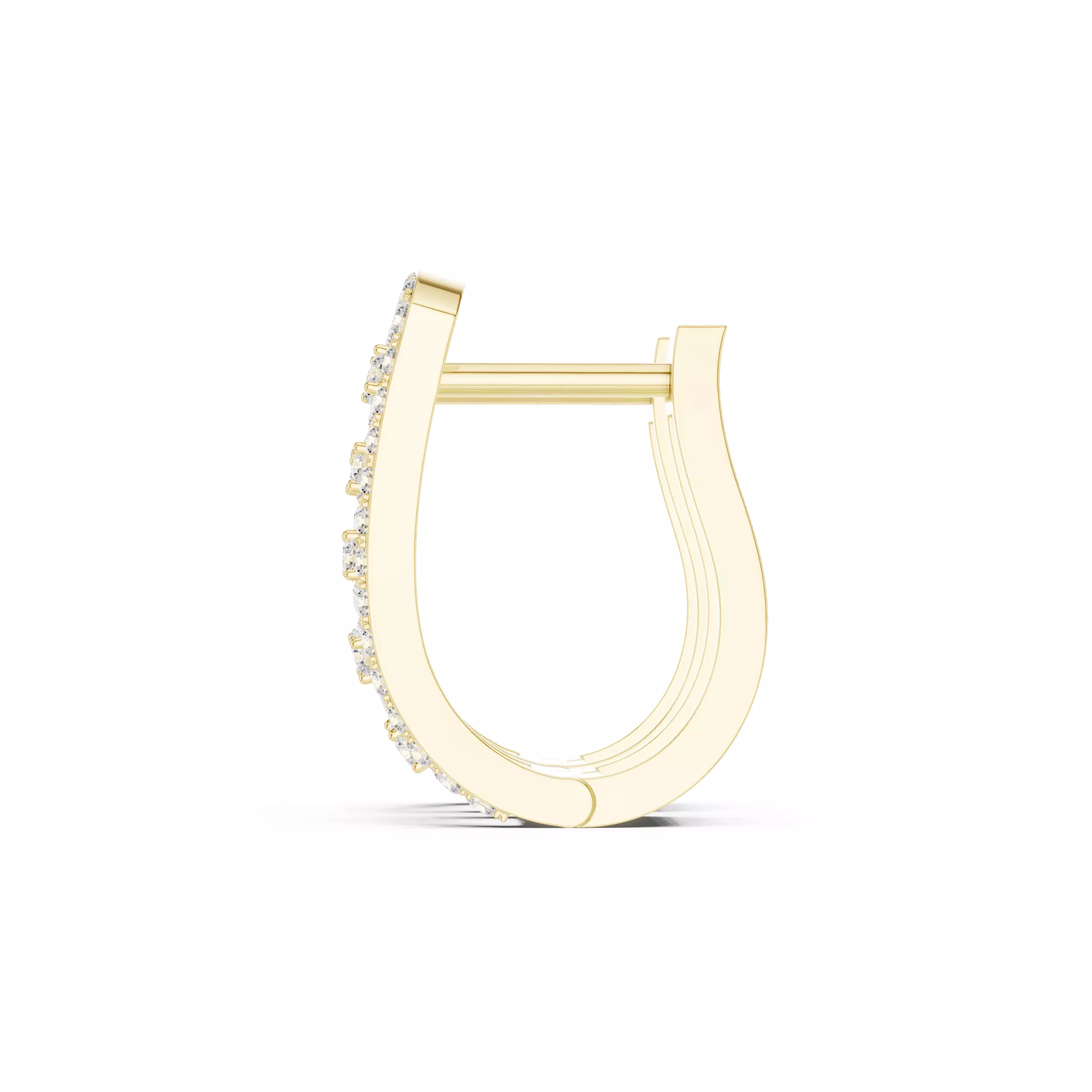 Diamond Hoops Earrings 3dm stl renders animation videos details  3D print model_12