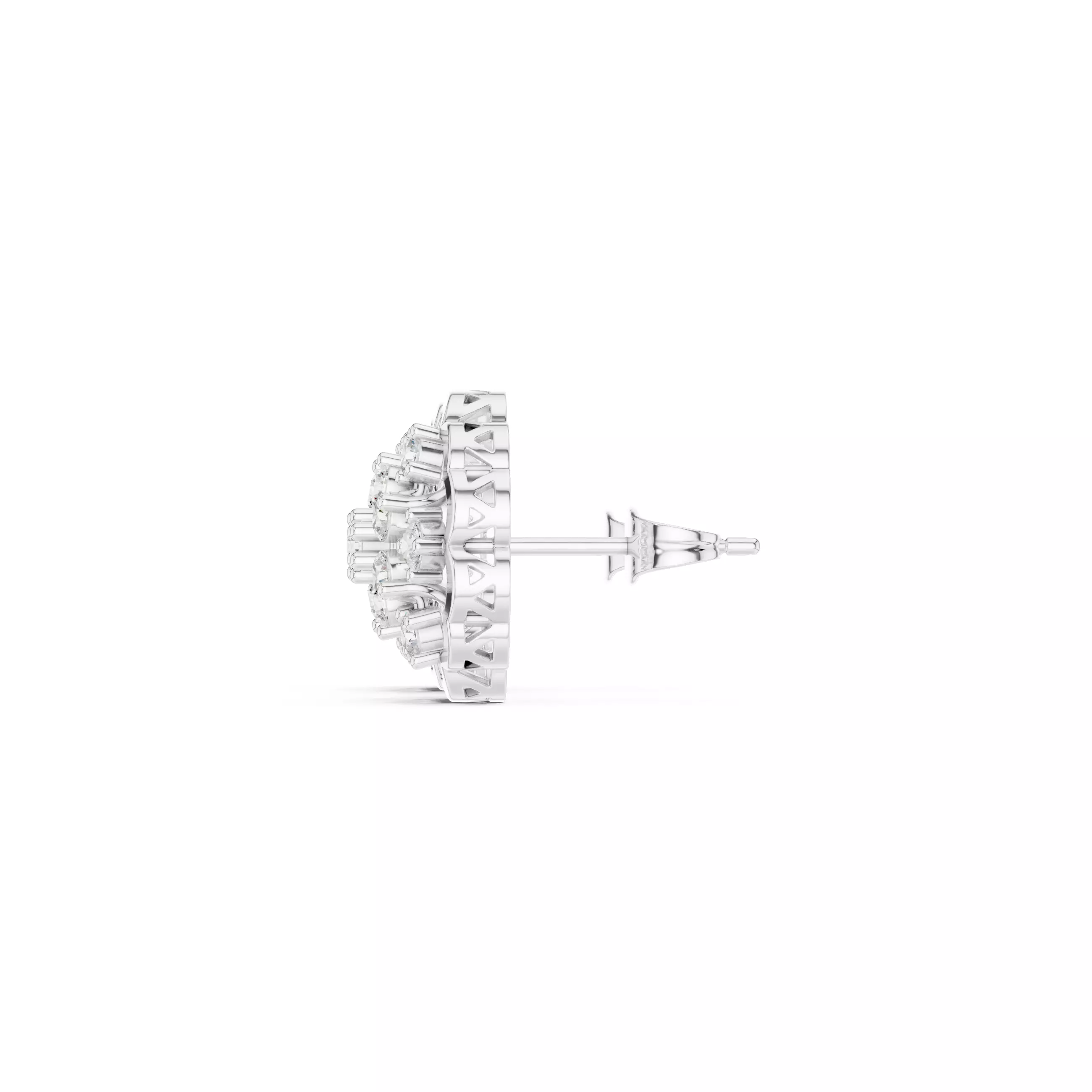 Diamond Studs Earrings 3dm stl renders animation videos details 3D print model_8
