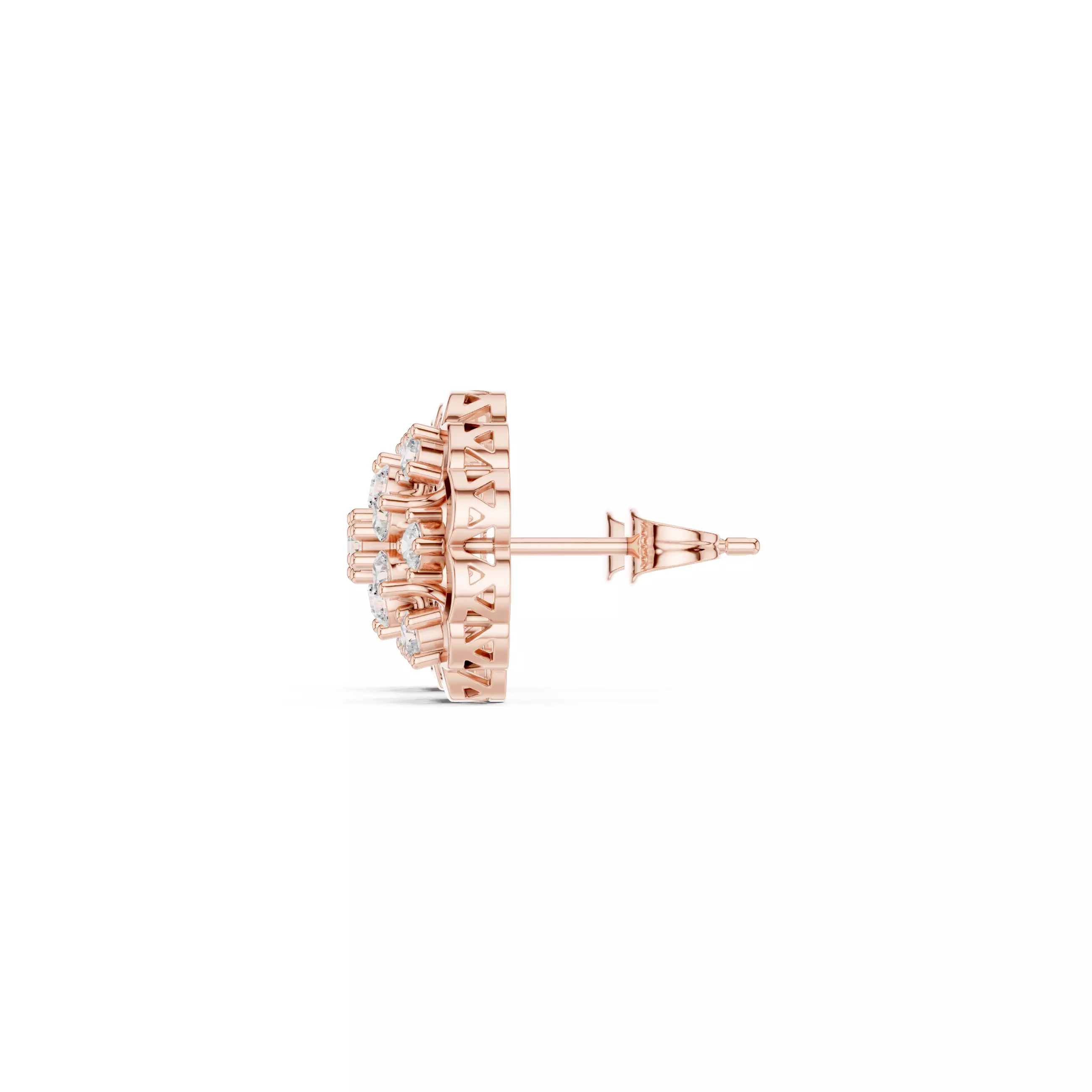 Diamond Studs Earrings 3dm stl renders animation videos details 3D print model_5