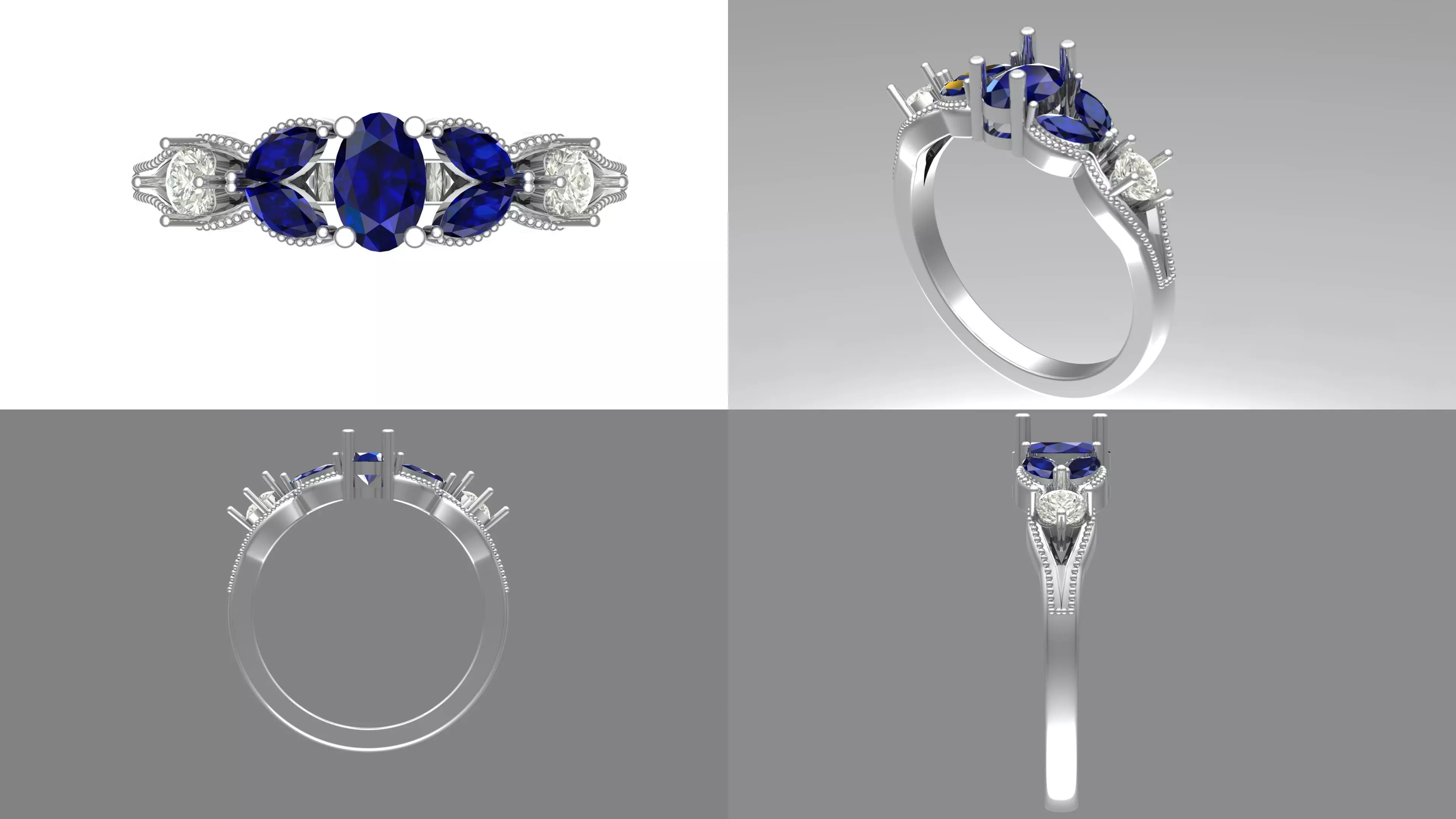 Wedding Ring  3D print model_1