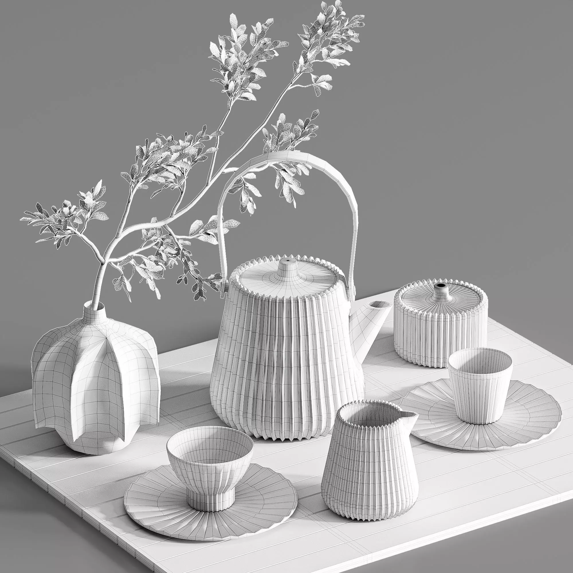 Tableware set24 3D model_4