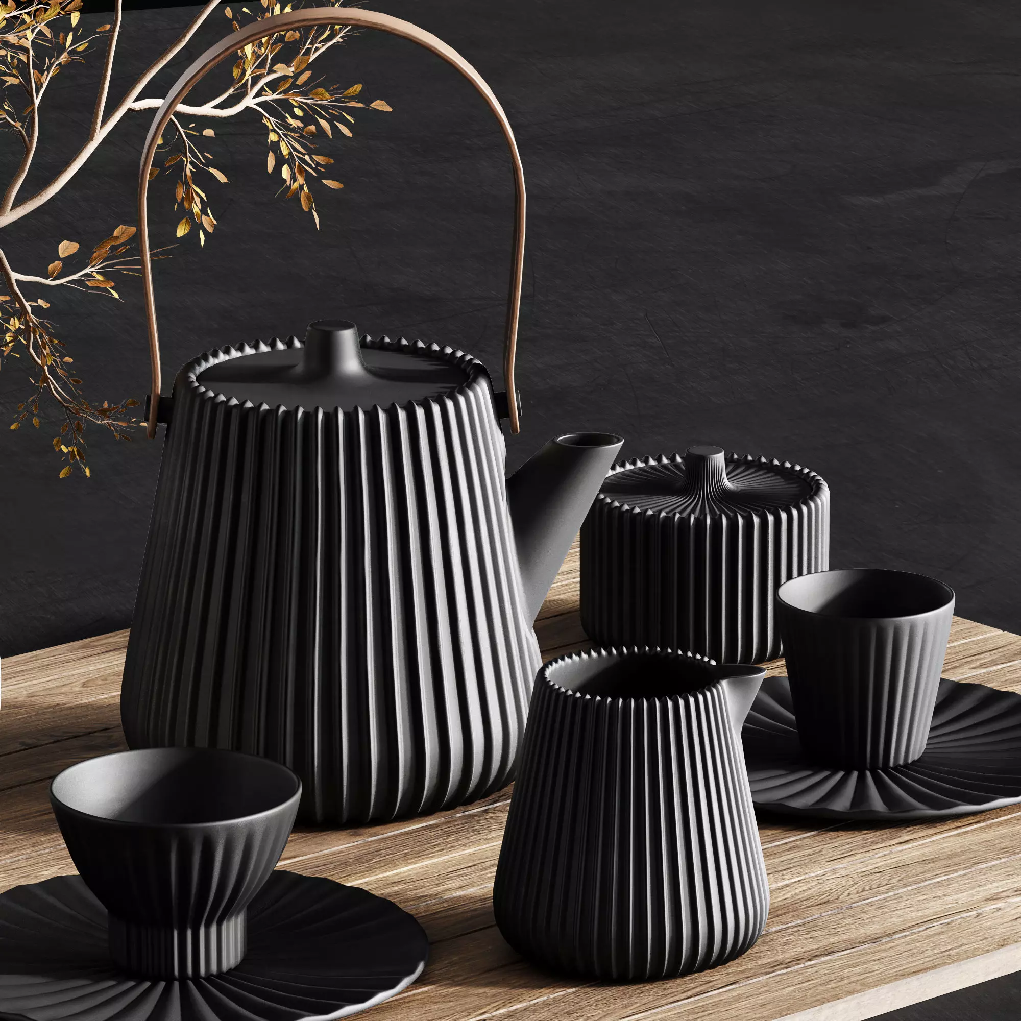 Tableware set24 3D model_1