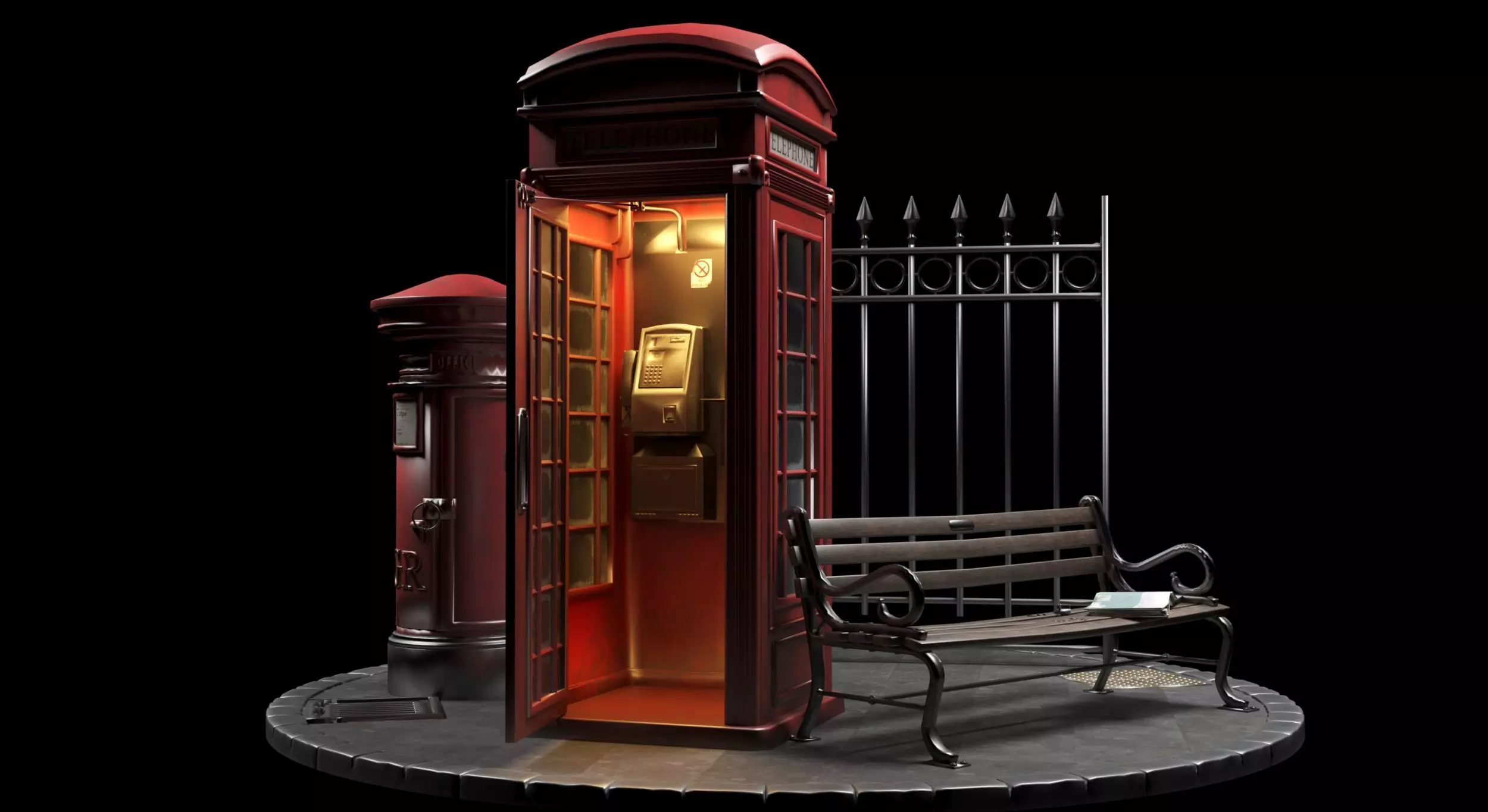 London Corner Free 3D model_1