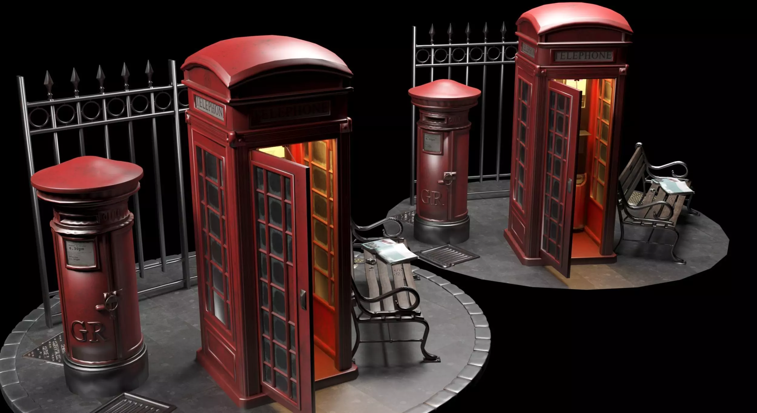 London Corner Free 3D model_0