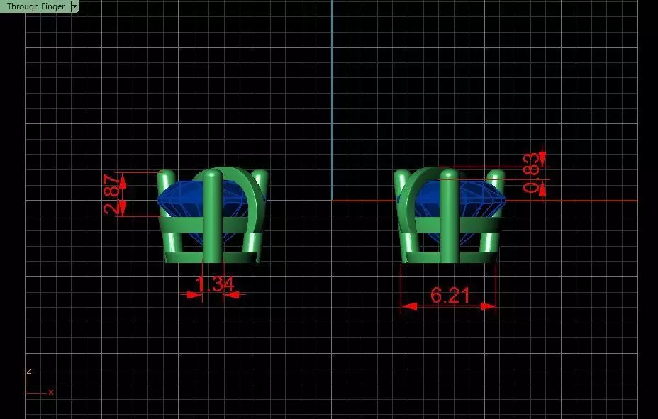 Heart-shaped Earrings Jewelry model - Hearts Orbit for Her 3D print model_15