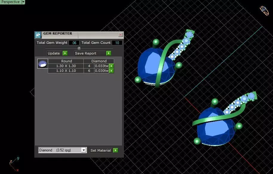Heart-shaped Earrings Jewelry model - Hearts Orbit for Her 3D print model_6