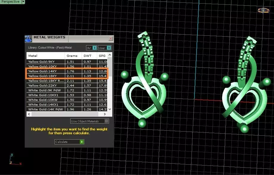 Heart-shaped Earrings Jewelry model - Hearts Orbit for Her 3D print model_4