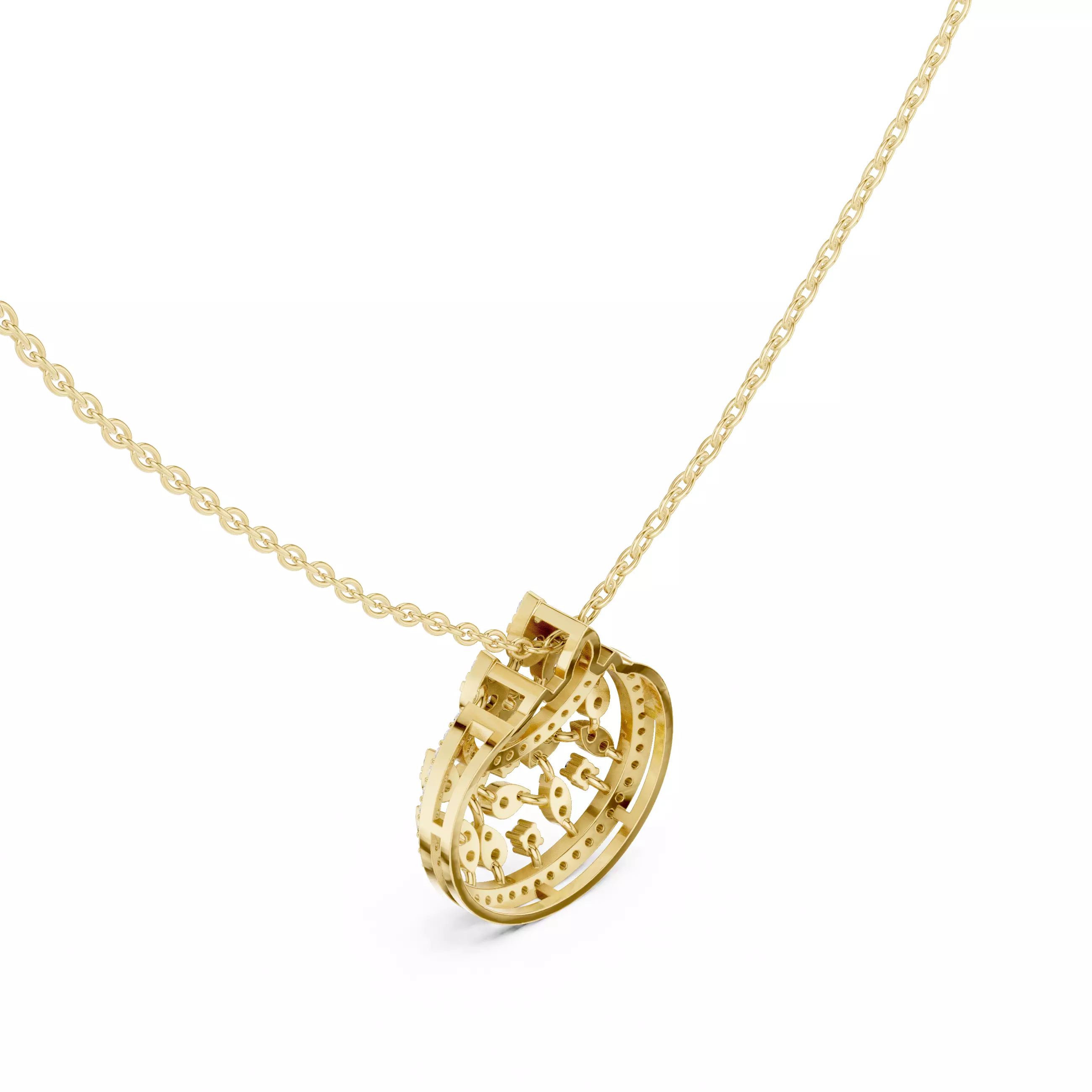 Italian Pendant 3dm stl renders video animation details  3D print model_11