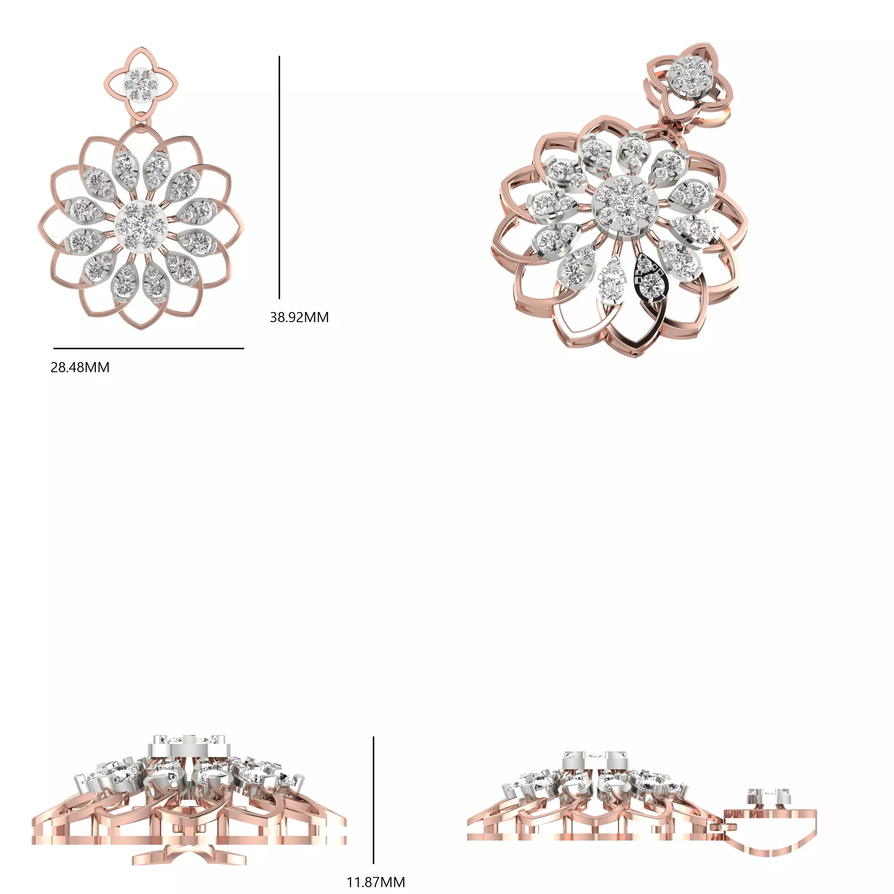 Italian Pendant 3dm stl renders video animation details 3D print model_1