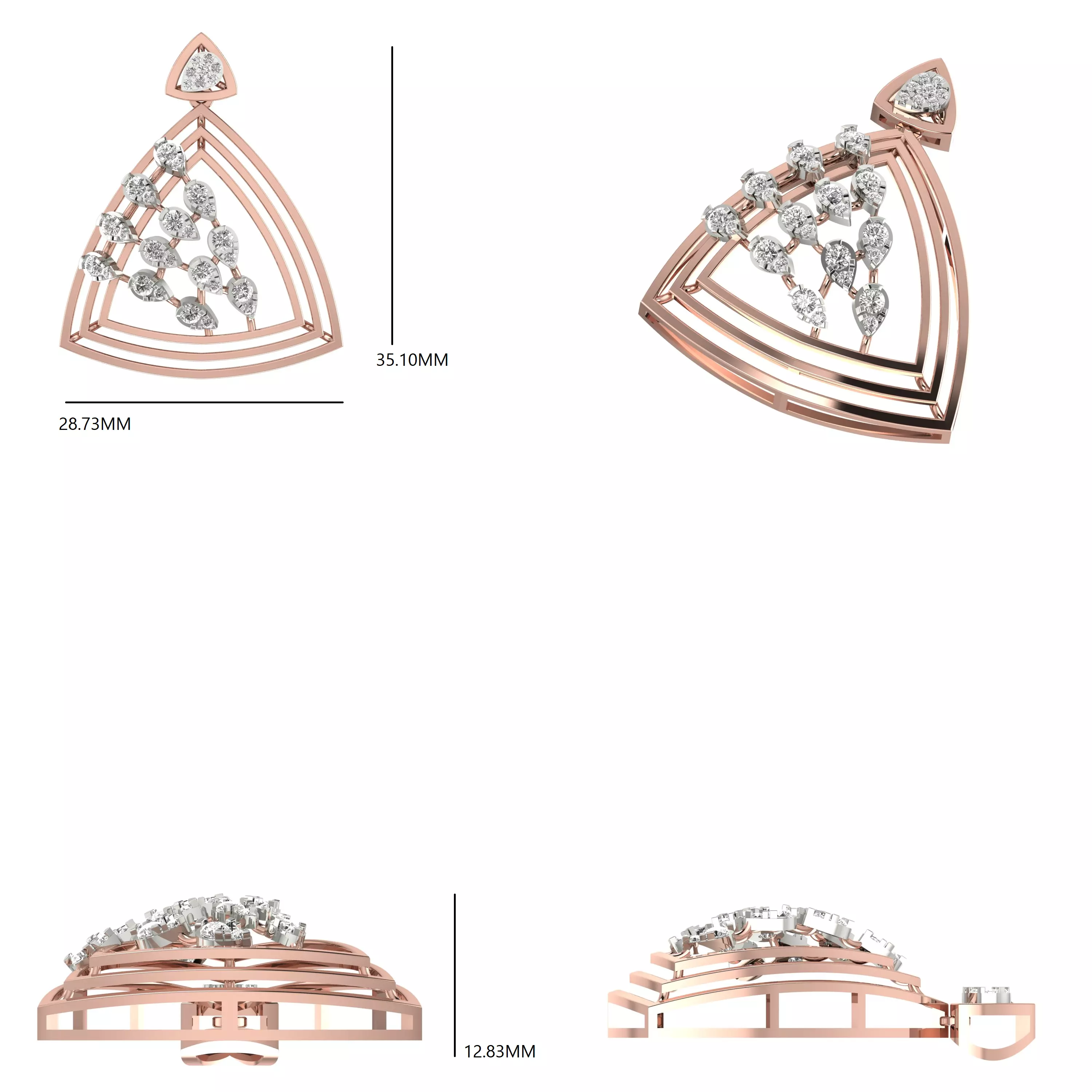 Italian Pendant 3dm stl renders video animation details 3D print model_1
