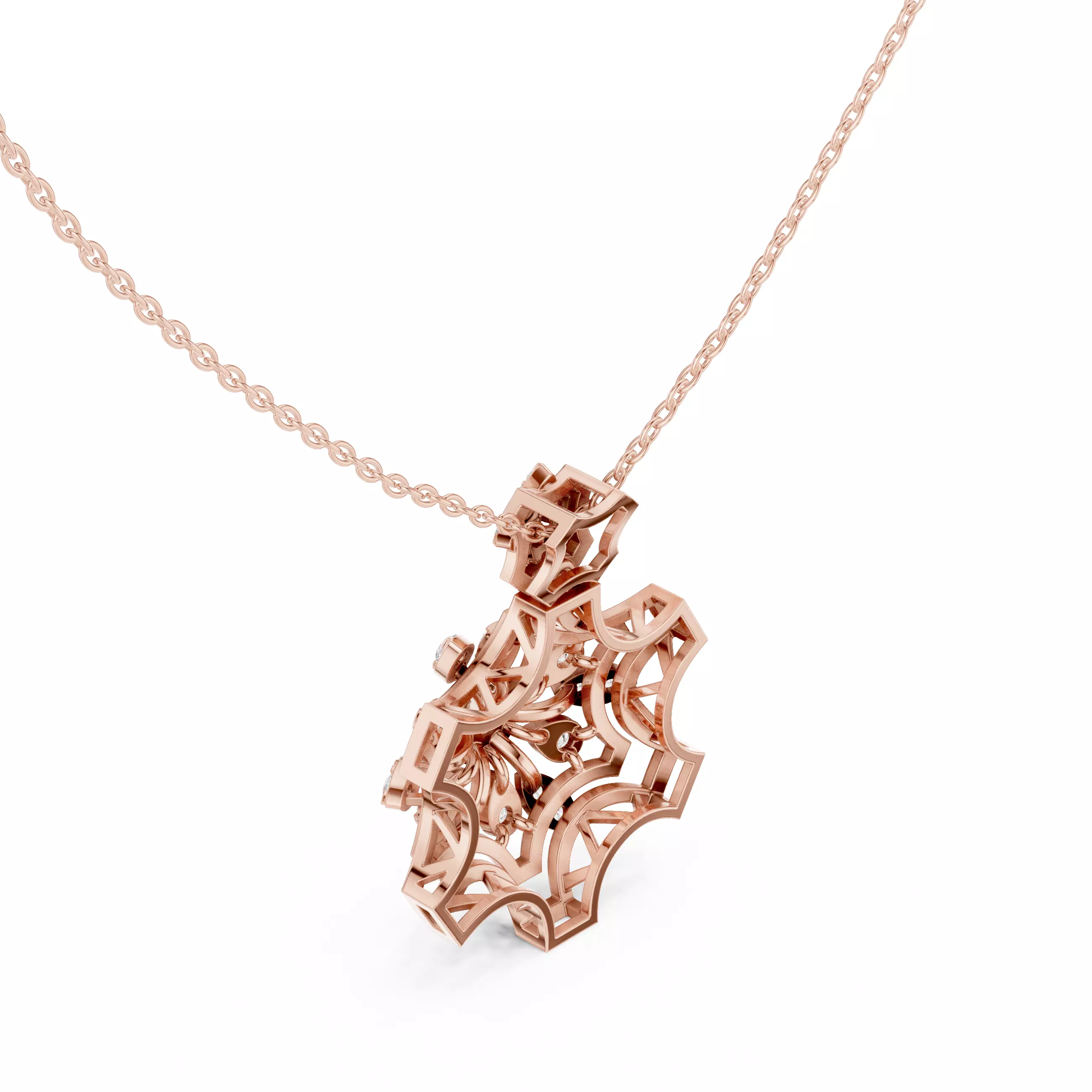 Italian Pendant 3dm stl renders video animation details  3D print model_4