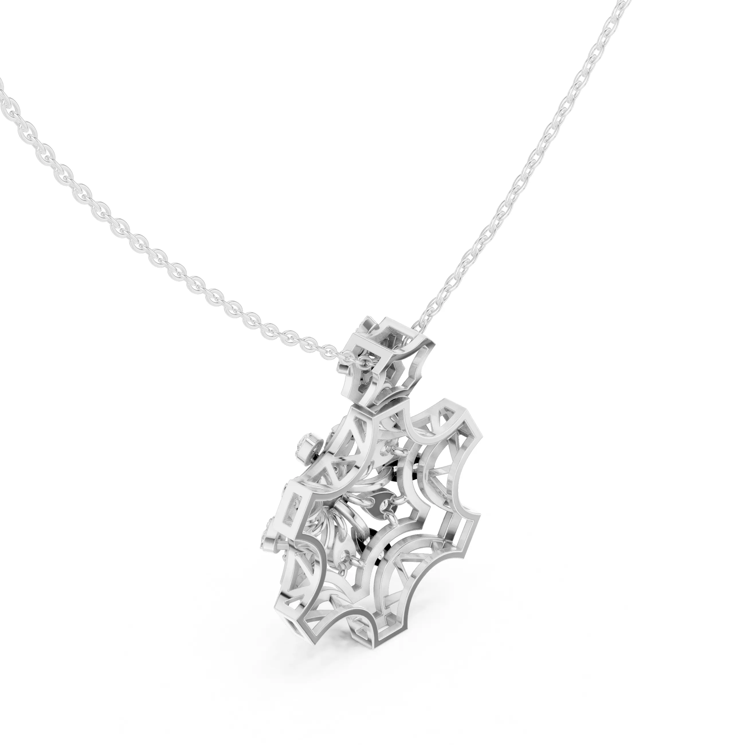 Italian Pendant 3dm stl renders video animation details  3D print model_7