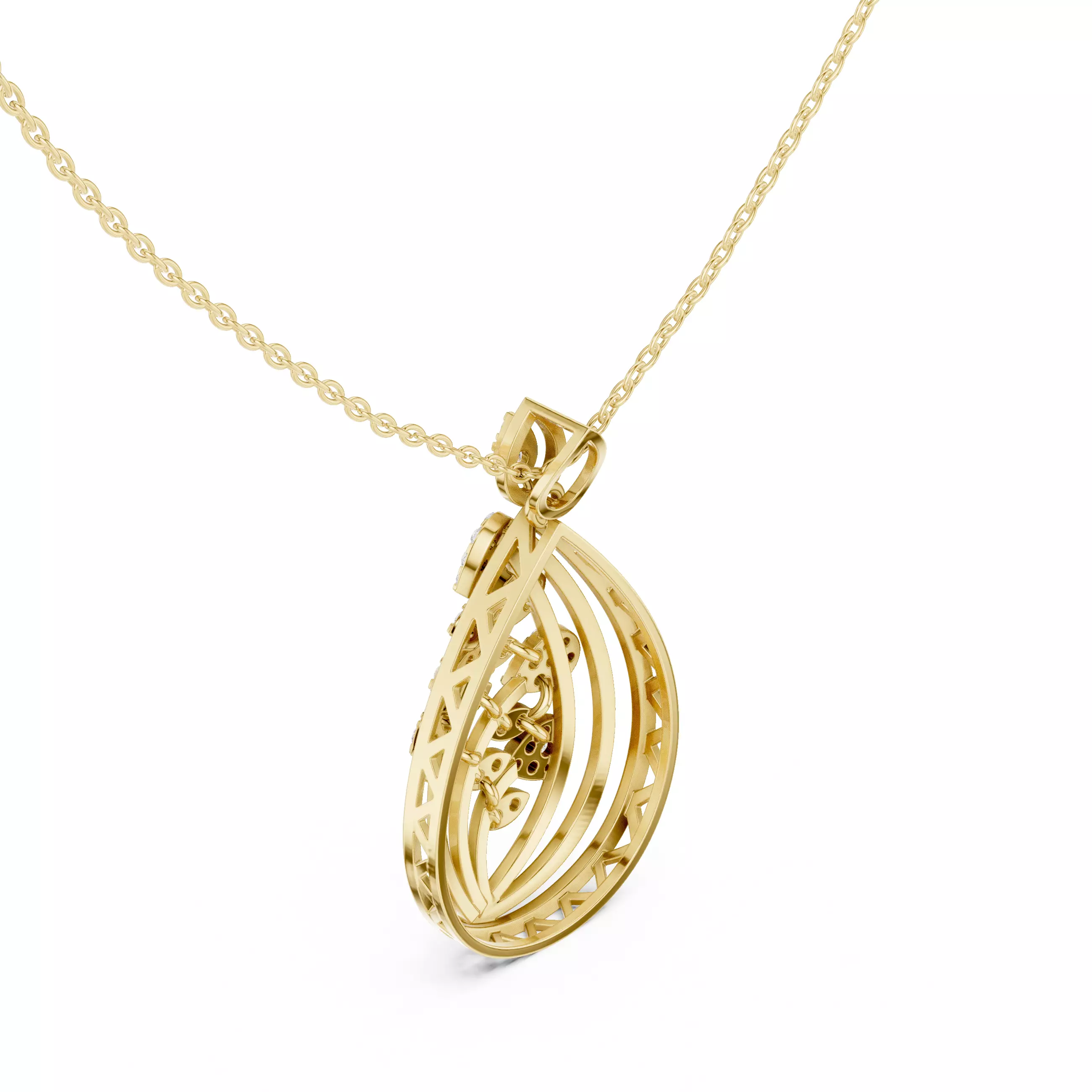 Italian Pendant 3dm stl renders video animation details 3D print model_11