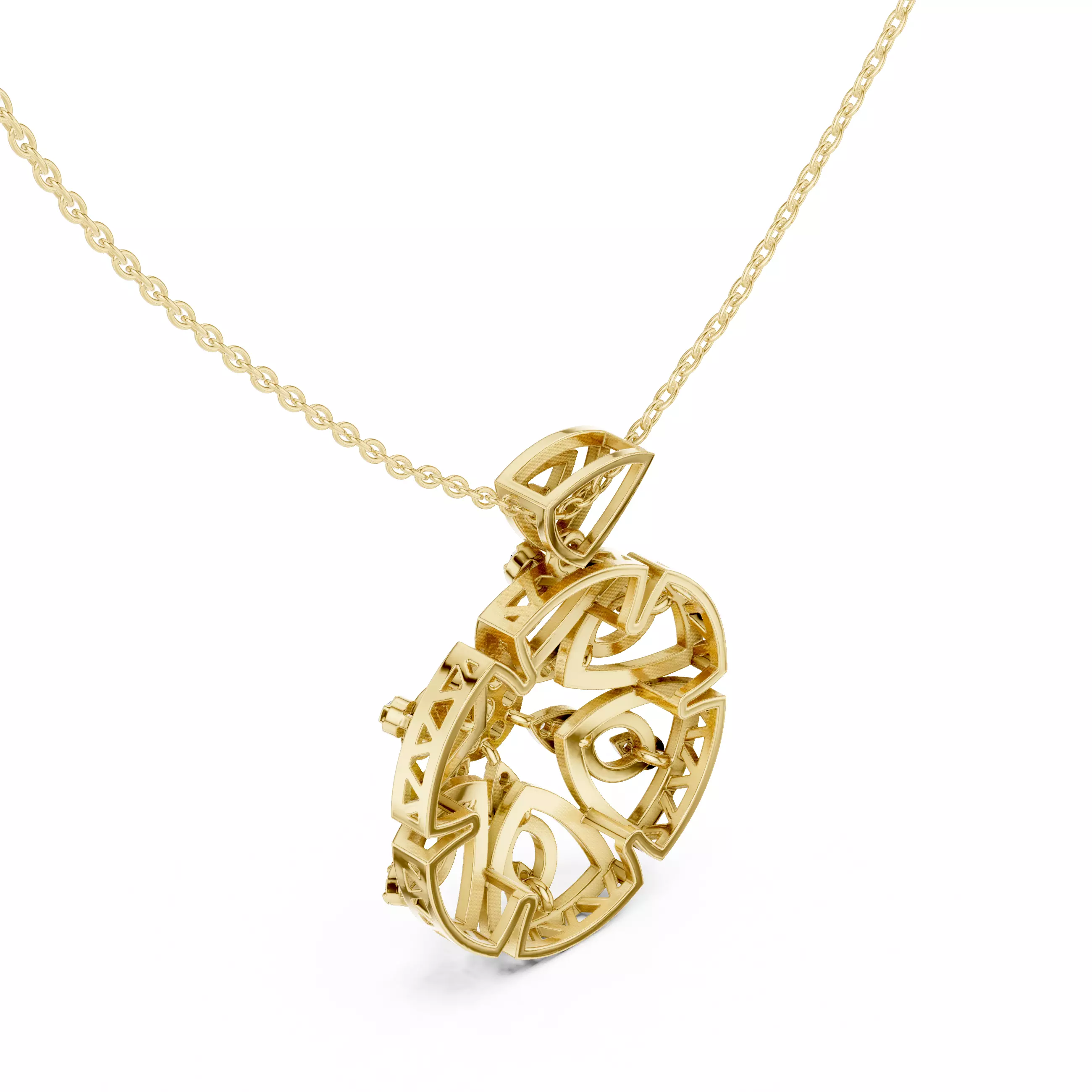 Italian Pendant 3dm stl renders video animation details  3D print model_11