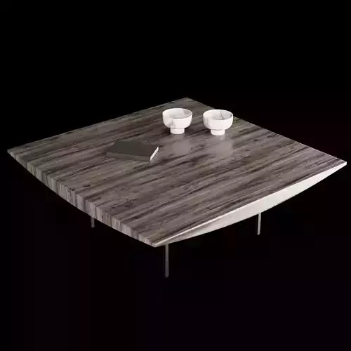 Modern coffe table 2 with decor