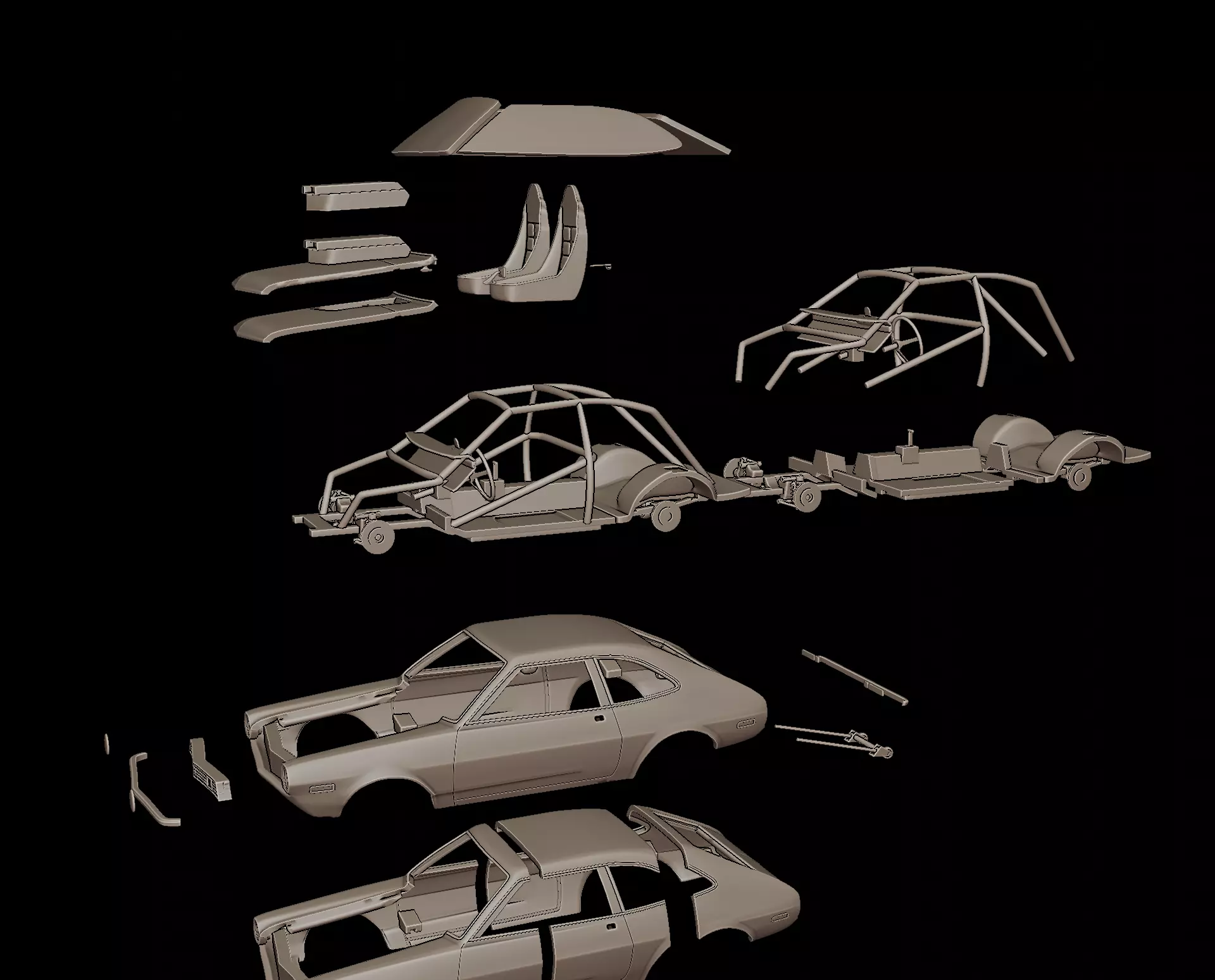 1972  Pinto Bob Glidden Pro Stock 3D print model_10