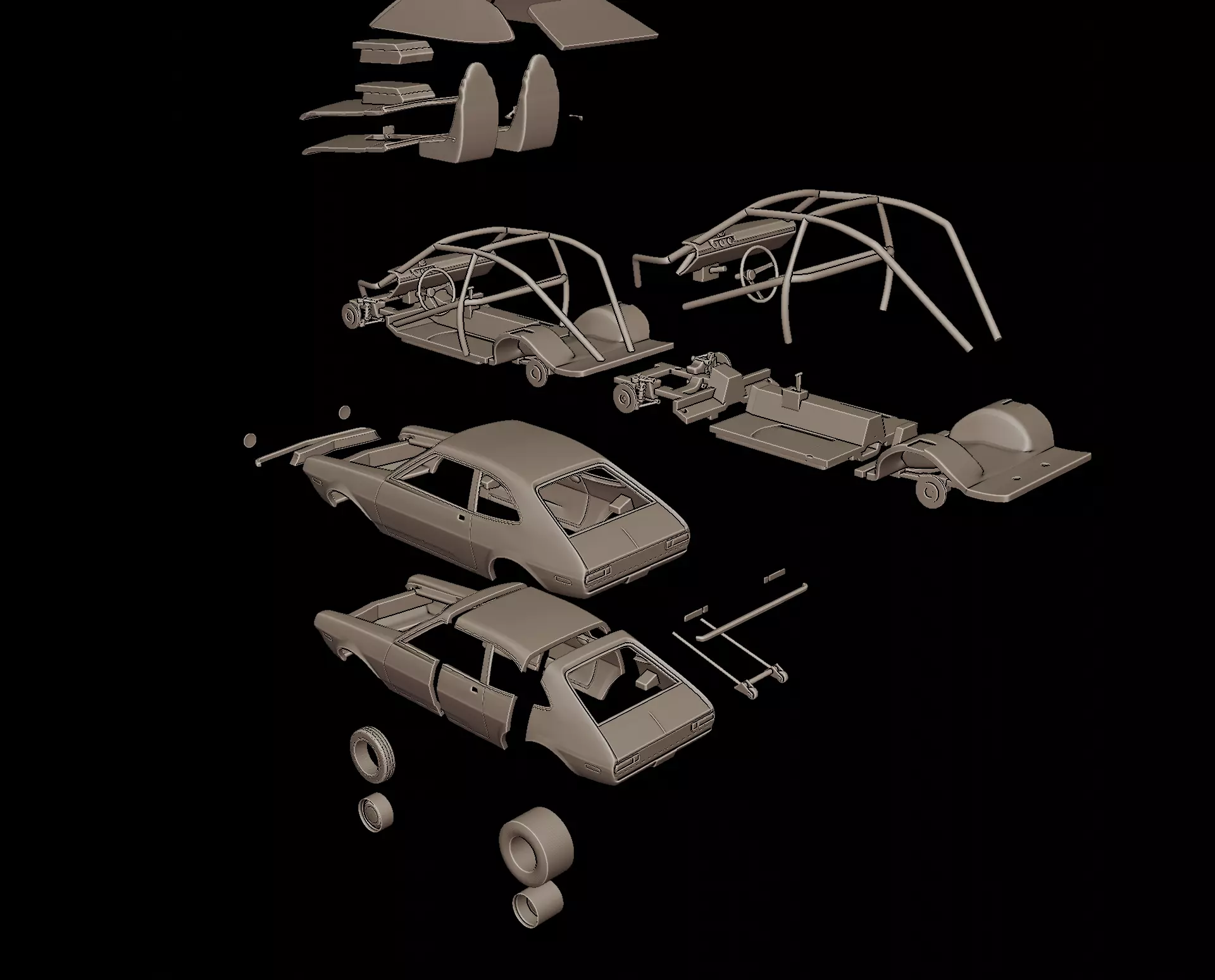 1972  Pinto Bob Glidden Pro Stock 3D print model_12