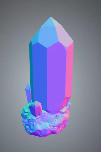 Crystal Megapack Low-poly 3D model_8