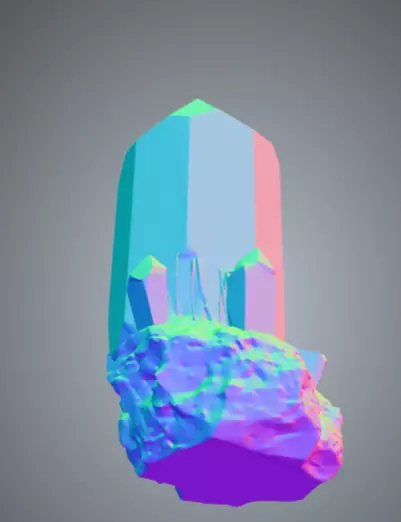 Crystal Megapack Low-poly 3D model_9