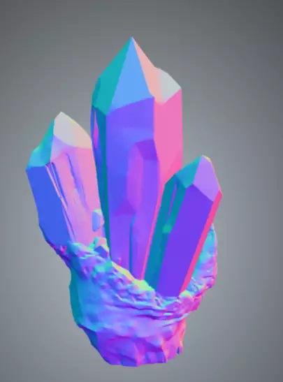 Crystal Megapack Low-poly 3D model_47