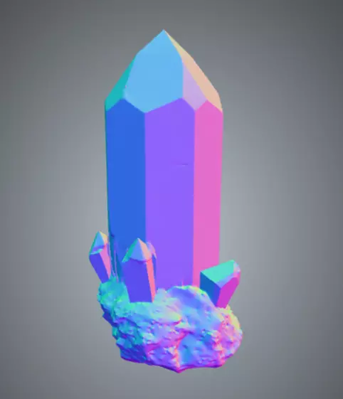 Crystal Megapack Low-poly 3D model_7