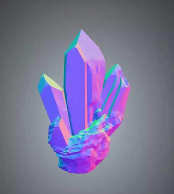 Crystal Megapack Low-poly 3D model_44